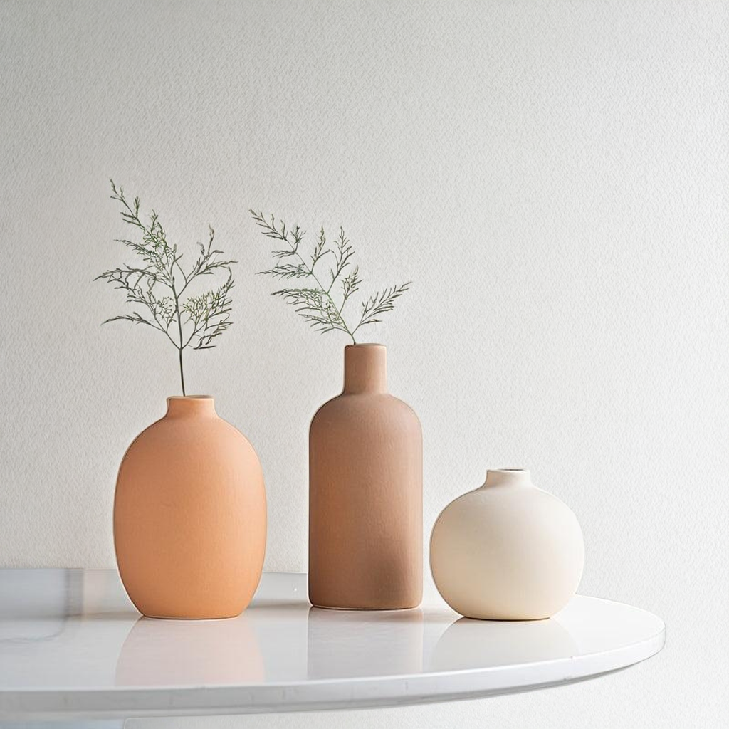 Lot de vases en céramique – Design moderne et minimaliste