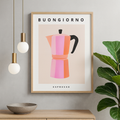 Affiche Vintage Cuisine – Buongiorno Espresso
