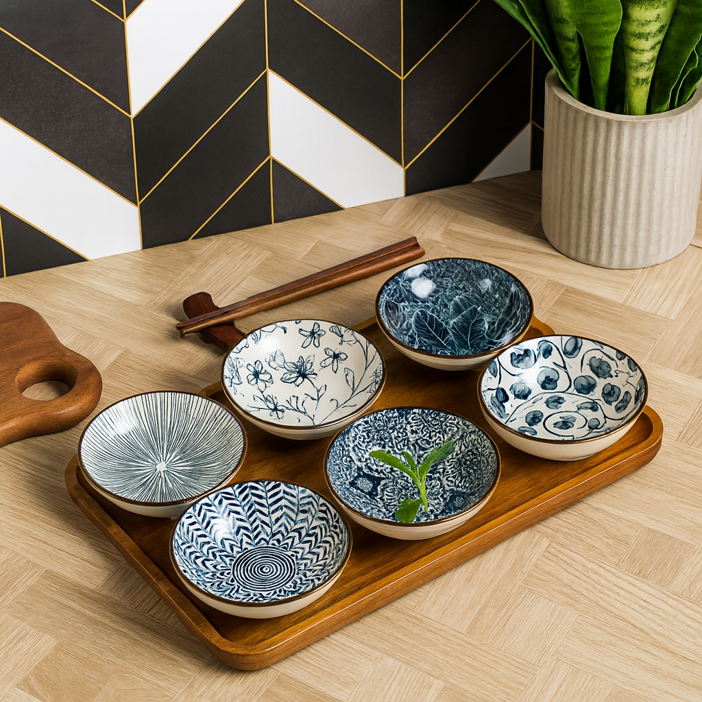 Lot de 6 Bols Japonais en Céramique – Tradition & Élégance